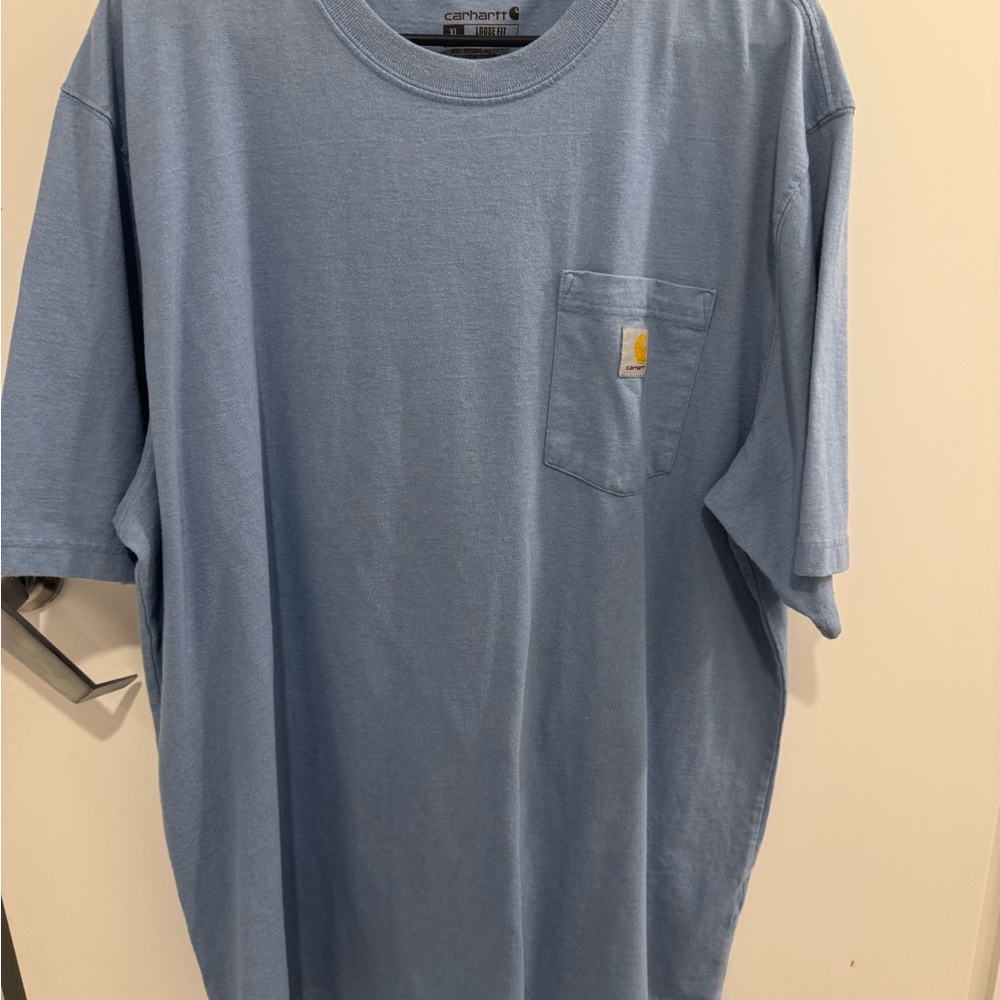 Carhartt Men's Classic Blue Tee with Pocket